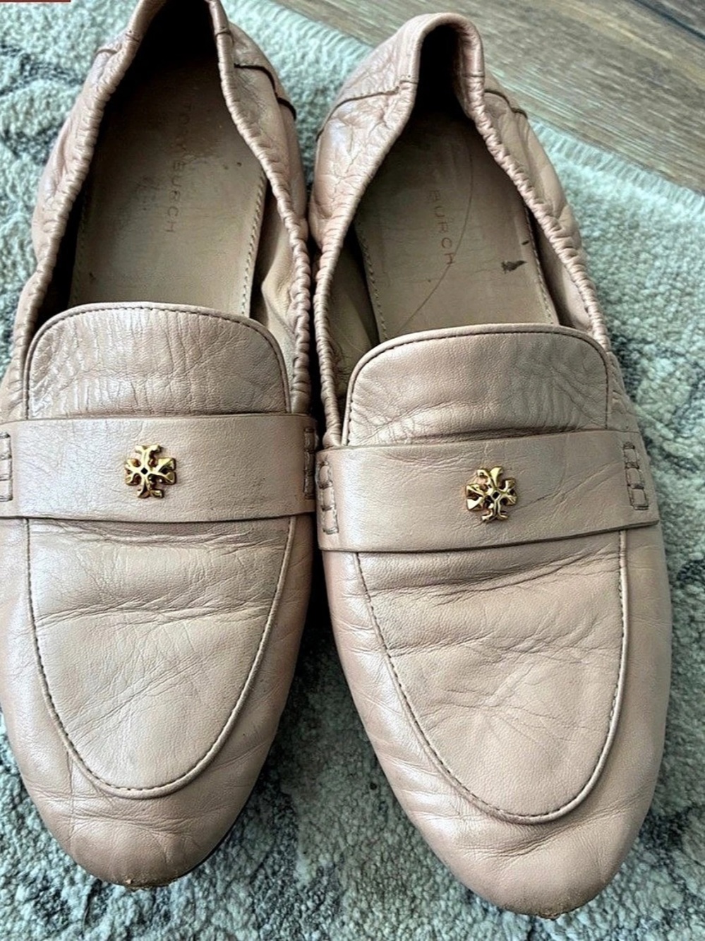 Tory Burch Ballet Loafer Quilted Flats in Brown